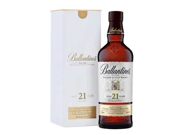 吉林百龄坛威士忌回收百龄坛21年苏格兰威士忌40°Ballantine's进口洋酒700ml行情价格