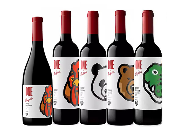 吉林回收奔富红酒奔富一号1号Penfolds ONE潮流联名Human Made中国熊猫加州棕熊法国雄鸡澳洲鳄鱼