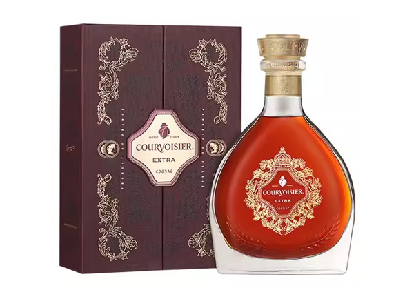 吉林回收拿破仑至尊EXTRA馥华诗干邑白兰地700ml礼盒装Courvoisier洋酒