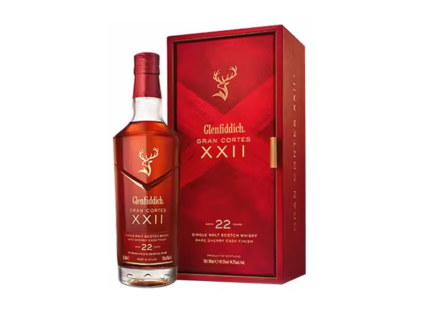 吉林回收格兰菲迪22年璀璨珍藏版威士忌700ml礼盒装Glenfiddich XXII苏格兰威士忌