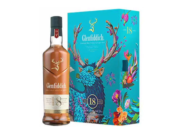 吉林格兰菲迪回收格兰菲迪18年700ml春节礼盒装Glenfiddich苏格兰威士忌