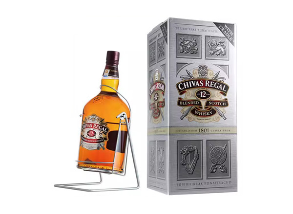 吉林芝华士12年威士忌回收4500ml 9斤装4.5L进口Chivas Regal洋酒礼盒行情价格