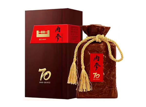 吉林酒鬼酒回收内参酒70纪念酒1949-2019年收藏52度500ml馥郁香白酒礼盒