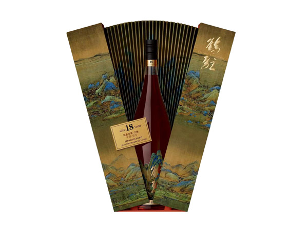 吉林鹤驻18年黄酒回收鹤驻新花雕18年珍藏版千里江山图行情价格